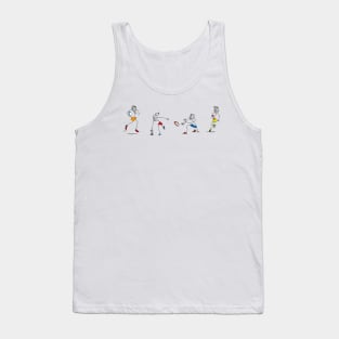 Mixed rugby stick figures Tank Top